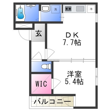 フジパレス我孫子前駅西Ⅱ番館の物件間取画像